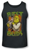 Shrek Tank Top Best Buds Charcoal Tanktop