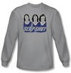 Slap Shot T-shirt Hockey Brothers Adult Silver Long Sleeve Tee Shirt