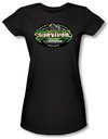 Survivor Juniors T-Shirt - Gabon Logo Black Tee