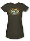 Survivor Juniors T-Shirt - Tocantins Logo Military Green Tee