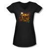 Survivor Shirt Juniors V Neck Fire Black T-Shirt