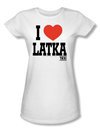 Taxi Juniors T-Shirt - I Heart Latka White