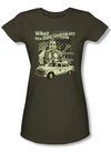 Taxi Juniors T-Shirt - Whats A Matta Army Green Adult