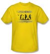 Taxi T-Shirt - Run Down Taxi Adult Yellow