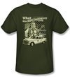 Taxi T-Shirt -  Whats A Matta Army Green Adult