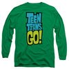 Teen Titans Go Shirt Logo Long Sleeve Kelly Green Tee T-Shirt