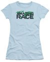 The Amazing Race Juniors Shirt World Light Blue T-Shirt