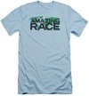 The Amazing Race Slim Fit Shirt World Light Blue T-Shirt