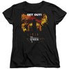 The Amityville Horror Womens Shirt Get Out Black T-Shirt