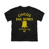 The Bad News Bears Shirt Kids Stone Logo Black Youth Tee T-Shirt