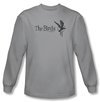 The Birds Long Sleeve T-shirt Movie Distressed Logo Silver Tee Shirt