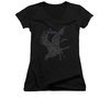 The Birds Shirt Juniors V Neck Poster Black Tee T-Shirt