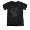 The Birds Shirt Slim Fit V Neck Poster Black Tee T-Shirt