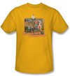 The Brady Bunch Gang T-shirt - Have a Very Brady Day Adult Gold Shirt