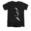 The Godfather Shirt Slim Fit V Neck Graphic Vito Black Tee T-Shirt