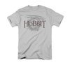 The Hobbit Battle Of The Five Armies Shirt Door Logo Adult Silver Tee T-Shirt