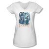 The Hobbit Battle Of The Five Armies Shirt Juniors V Neck Main Characters White Tee T-Shirt