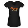 The Hobbit Battle Of The Five Armies Shirt Juniors V Neck Smaug On Fire Black Tee T-Shirt