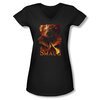 The Hobbit Battle Of The Five Armies Shirt Juniors V Neck Smolder Black Tee T-Shirt