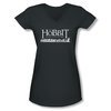 The Hobbit Battle Of The Five Armies Shirt Juniors V Neck Walking Logo Charcoal Tee T-Shirt