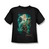 The Hobbit Battle Of The Five Armies Shirt Kids Elrond&#039;s Crew Black Youth Tee T-Shirt