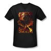 The Hobbit Battle Of The Five Armies Shirt Slim Fit V Neck Smolder Black Tee T-Shirt