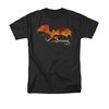 The Hobbit Battle Of The Five Armies Shirt Smaug On Fire Adult Black Tee T-Shirt