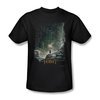 The Hobbit Desolation Of Smaug Shirt At Smaug&#039;s Door Adult Black Tee T-Shirt