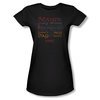 The Hobbit Desolation Of Smaug Shirt Juniors Keyhole Black Tee T-Shirt