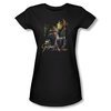 The Hobbit Desolation Of Smaug Shirt Juniors Sword And Staff Black Tee T-Shirt