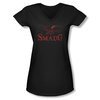 The Hobbit Desolation Of Smaug Shirt Juniors V Neck Dragon Black Tee T-Shirt