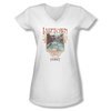 The Hobbit Desolation Of Smaug Shirt Juniors V Neck Laketown White Tee T-Shirt