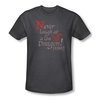 The Hobbit Desolation Of Smaug Shirt Never Laugh Adult Heather Charcoal Tee T-Shirt