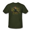 The Hobbit Desolation Of Smaug Shirt Tauriel Adult Military Green Tee T-Shirt