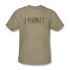 The Hobbit Desolation Of Smaug Shirt Textured Logo Adult Sand Tee T-Shirt