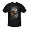 The Hobbit Desolation Of Smaug Shirt Thranduil&#039;s Realm Adult Black Tee T-Shirt