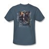 The Hobbit Desolation Of Smaug Shirt Three Dwarves Adult Slate Tee T-Shirt