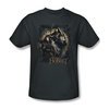 The Hobbit Desolation Of Smaug Shirt Weapons Drawn Adult Charcoal Tee T-Shirt