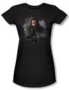 The Hobbit Juniors Shirt Movie Unexpected Journey Thorin Black Tee