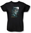 The Hobbit Ladies Shirt Movie Unexpected Journey Adventure Black Tee