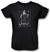 The Hobbit Ladies Shirt Movie Unexpected Journey Gandalf Black T-shirt