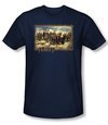 The Hobbit Shirt Movie Unexpected Journey Adult Navy Slim Fit T-shirt