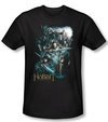 The Hobbit Shirt Movie Unexpected Journey Adventure Black Slim Fit Tee