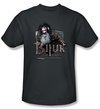 The Hobbit Shirt Movie Unexpected Journey Bifur Adult Charcoal T-shirt