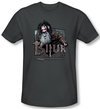 The Hobbit Shirt Movie Unexpected Journey Bifur Charcoal Slim Fit Tee