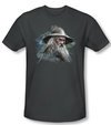 The Hobbit Shirt Movie Unexpected Journey Gandalf Charcoal Slim Fit