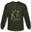 The Hobbit Shirt Movie Unexpected Journey Kili Green Long Sleeve Tee