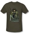 The Hobbit Shirt Movie Unexpected Journey Kili Green Slim Fit Tee