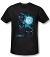 The Hobbit Shirt Movie Unexpected Journey Warg Moon Black Slim Fit Tee