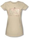 The L Word Juniors Shirt Chart Cream T-shirt Tee